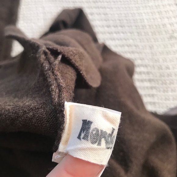 Mordenmiss XL Brown Turtleneck Sweater Textured Knit Dress Length - Picture 9 of 12